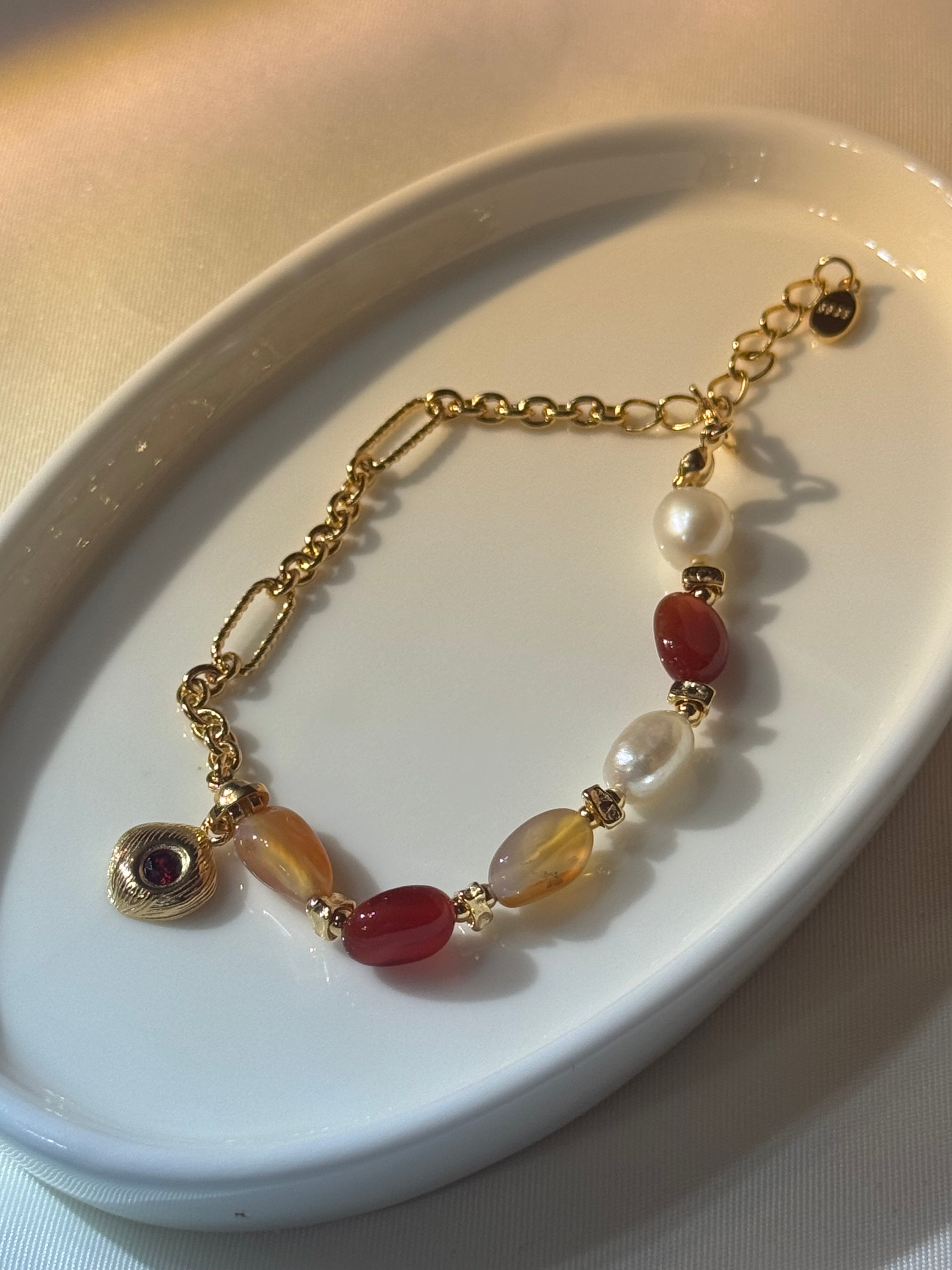 Chinese New Year design pearl bracelet