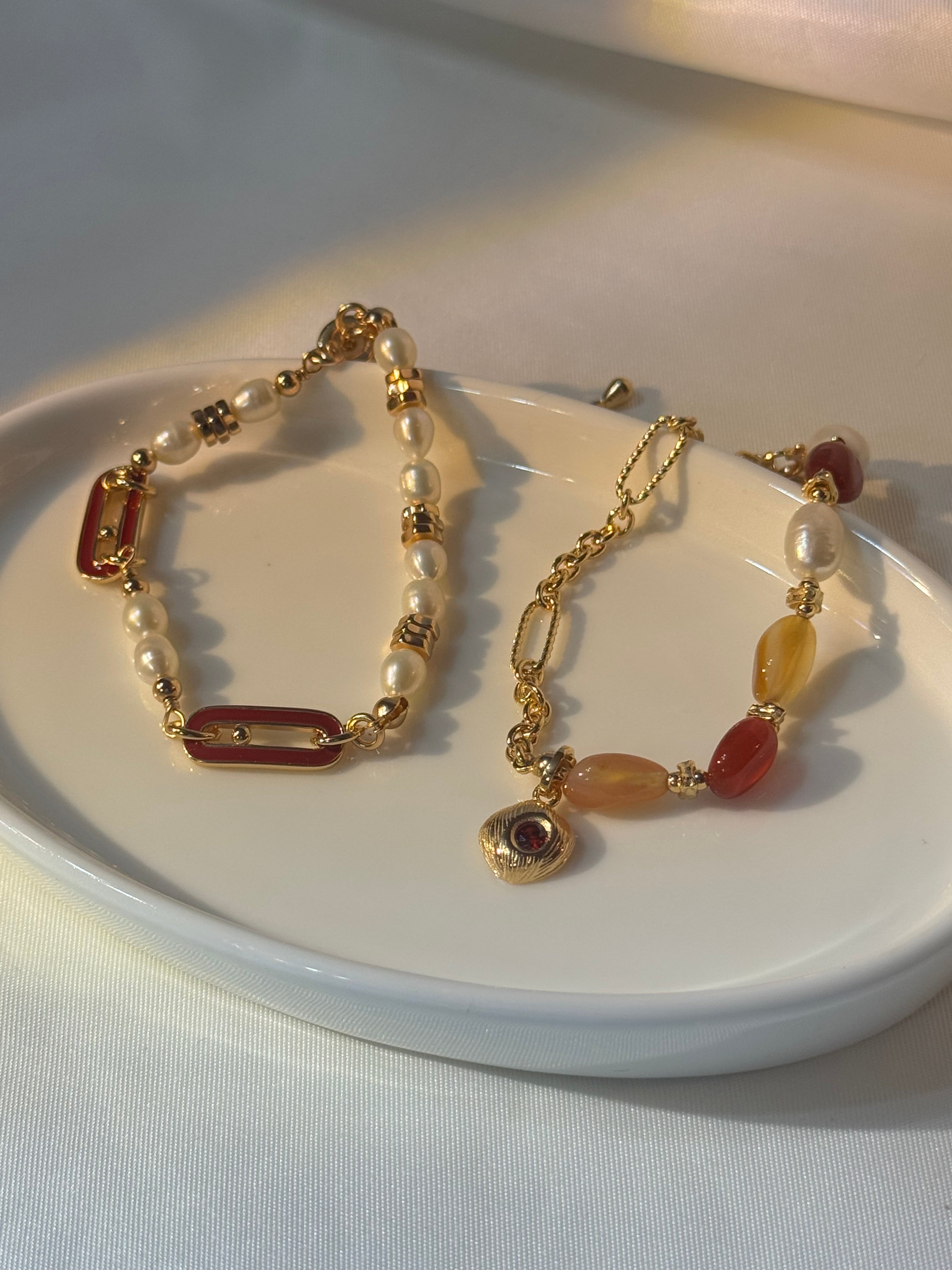 Chinese New Year design pearl bracelet